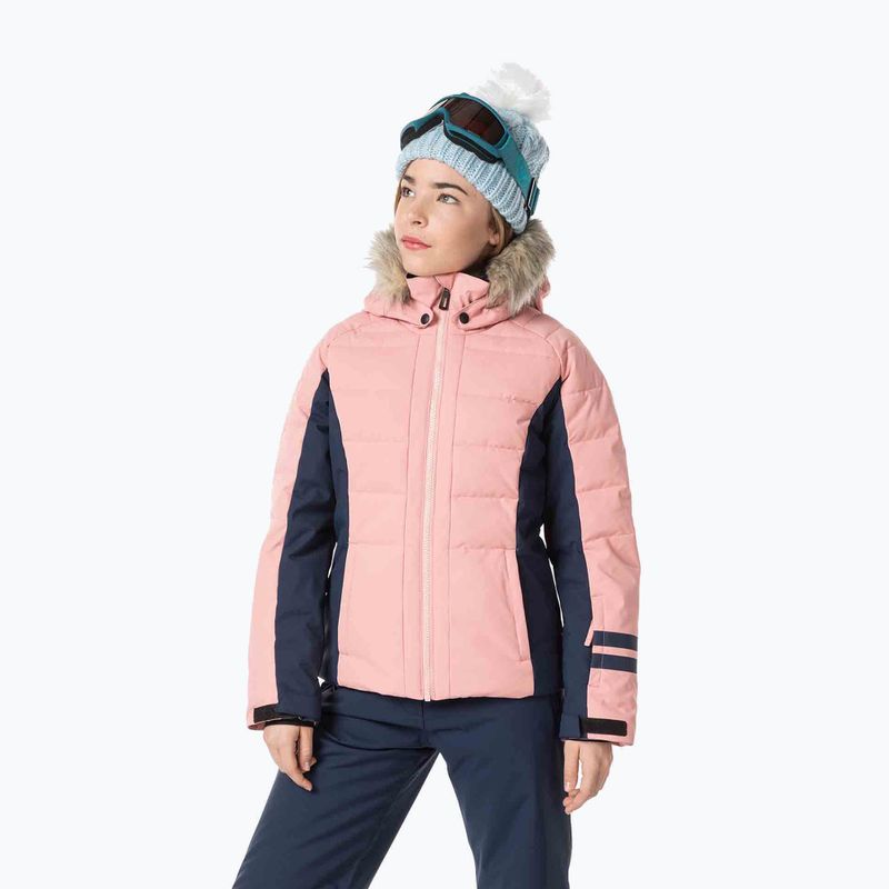 Rossignol Girl Polydown cooper rosa Kinder Skijacke