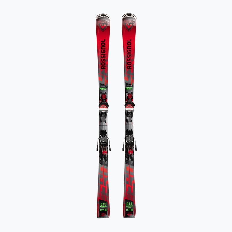 Rossignol Hero Elite ST TI K Abfahrtsski + SPX14 Bindung schwarz/rot