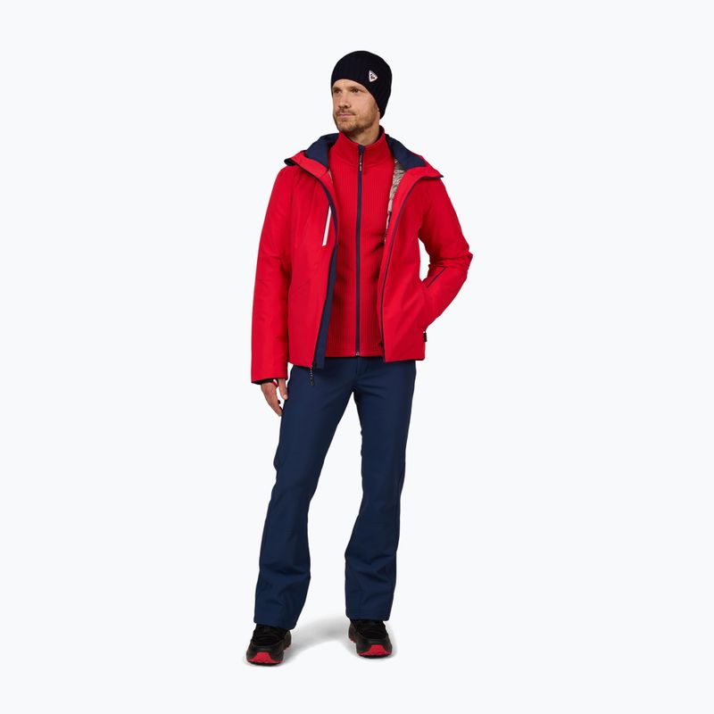 Ski Sweatshirt Hoodie Herren Rossignol Cieloalto Fleece Fz sports red 2