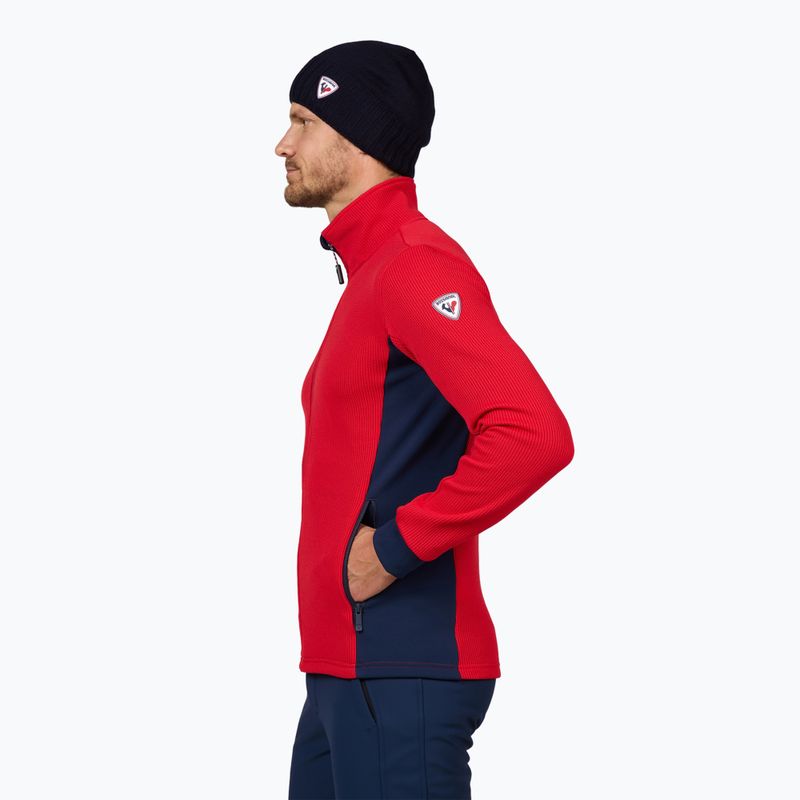 Ski Sweatshirt Hoodie Herren Rossignol Cieloalto Fleece Fz sports red 4