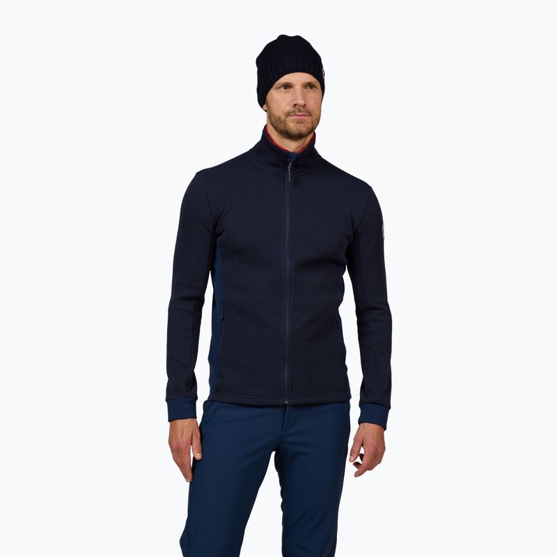 Ski Sweatshirt Hoodie Herren Rossignol Cieloalto Fleece Fz dark navy