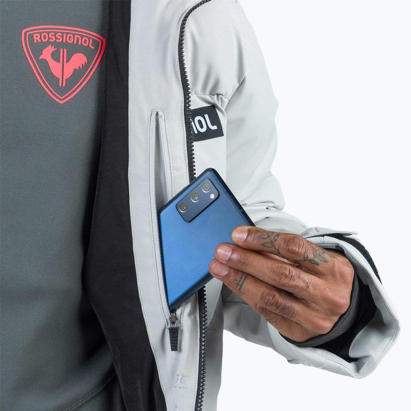 Skijacke Herren Rossignol Hero Blackside Puffy soft grey 16