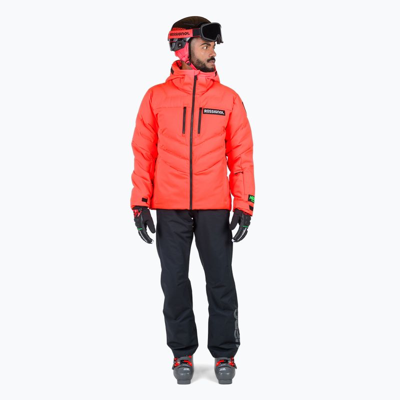 Herren Rossignol Hero Blackside Puffy Skijacke neonrot 2