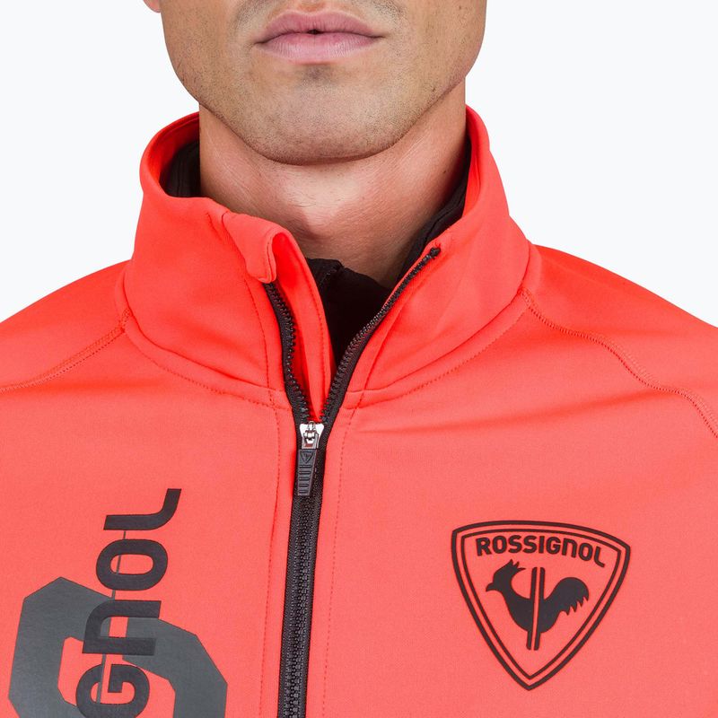 Sweatshrit Hoodie Herren Rossignol New Hero Classique Clim neon red 4