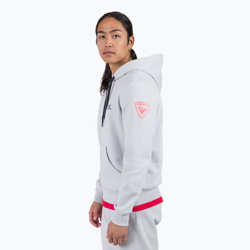 Sweatshrit Hoodie Herren Rossignol New Hero Hoodie soft grey 4