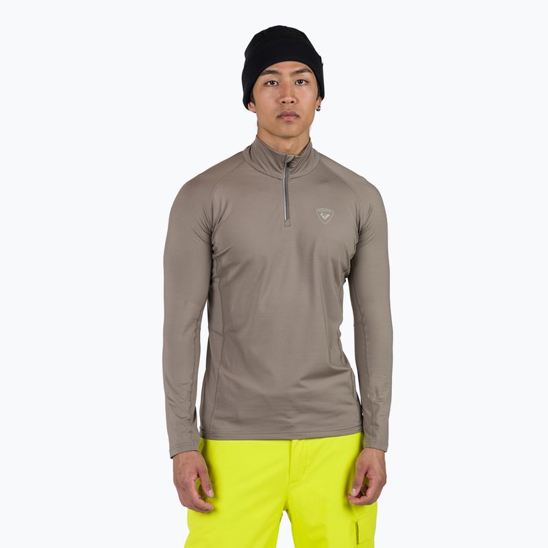 Herren-Thermoaktivshirt Rossignol Classique 1/2 Zip dune