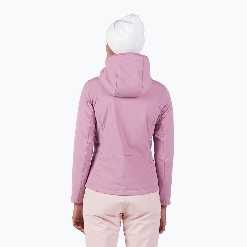 Wattierte Damenjacke Rossignol Opside Hoodie moonlight mauve 3
