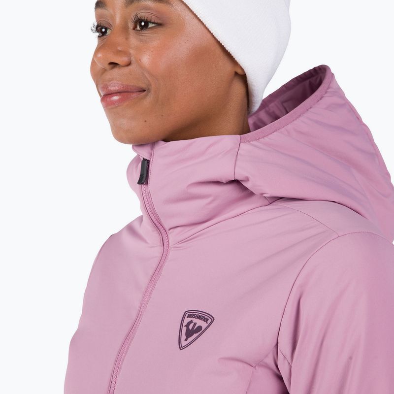 Wattierte Damenjacke Rossignol Opside Hoodie moonlight mauve 5