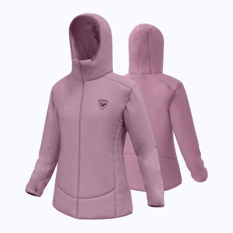 Wattierte Damenjacke Rossignol Opside Hoodie moonlight mauve 11