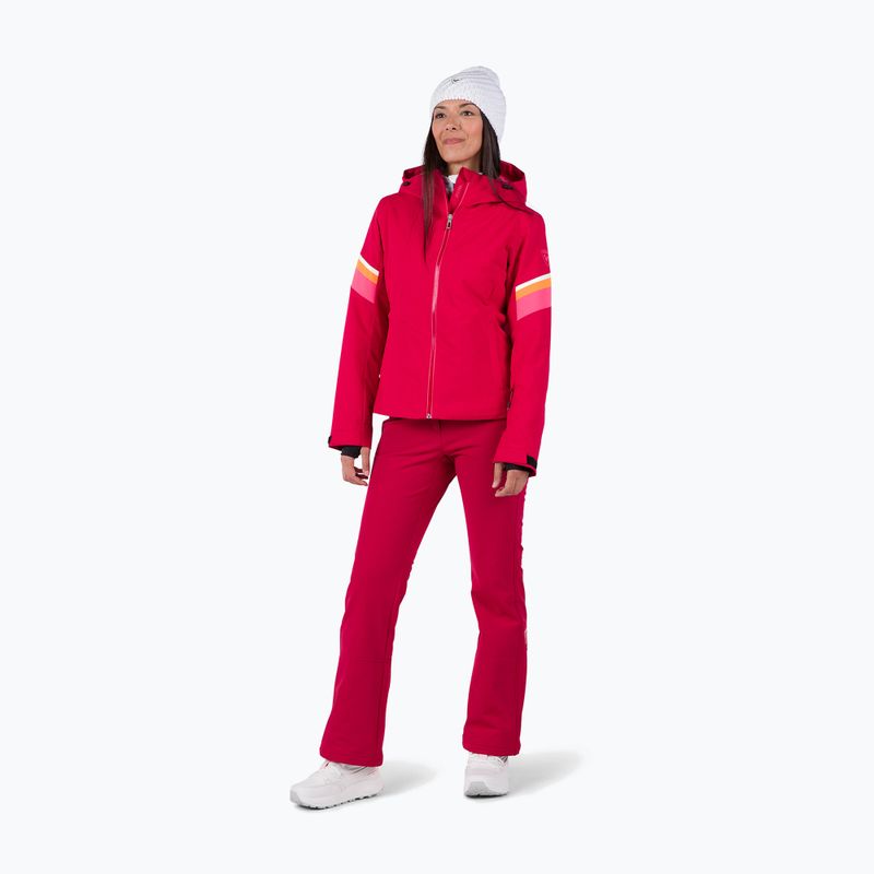 Damen-Skijacke Rossignol Strawpile Jkt ruby red 2