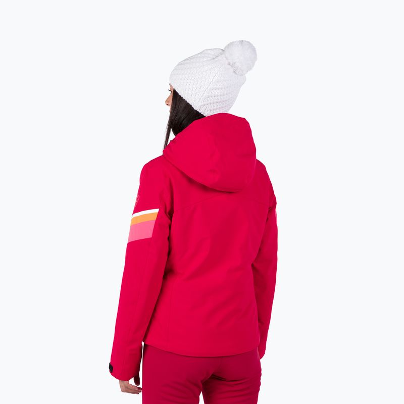 Damen-Skijacke Rossignol Strawpile Jkt ruby red 3