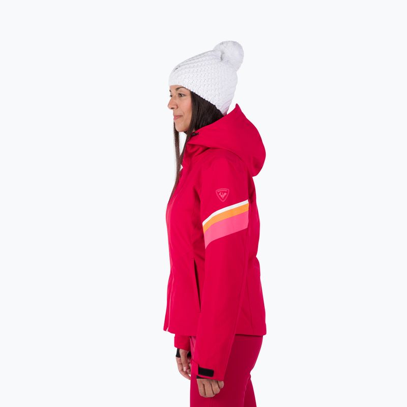 Damen-Skijacke Rossignol Strawpile Jkt ruby red 4