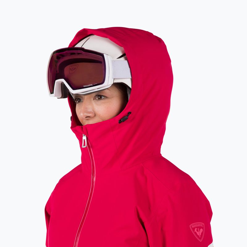 Damen-Skijacke Rossignol Strawpile Jkt ruby red 5