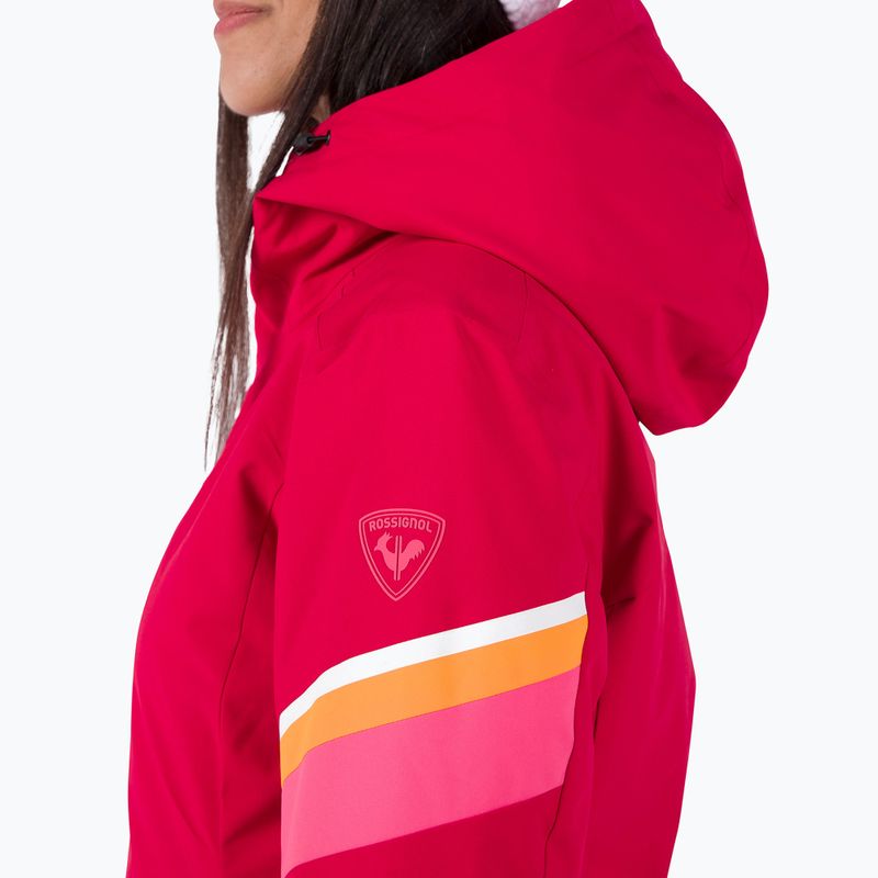 Damen-Skijacke Rossignol Strawpile Jkt ruby red 6