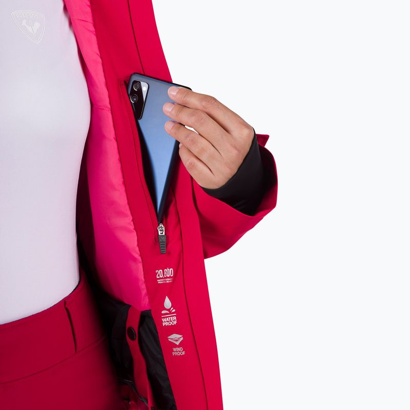 Damen-Skijacke Rossignol Strawpile Jkt ruby red 14