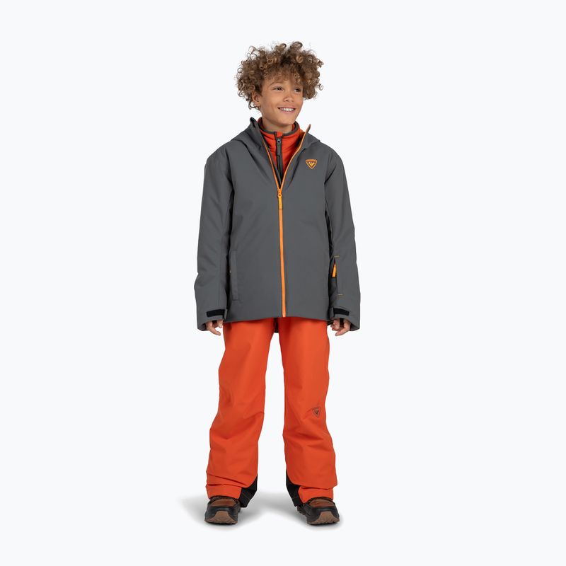 Rossignol Strawpile Jr Kinder Skijacke onyx grau 2