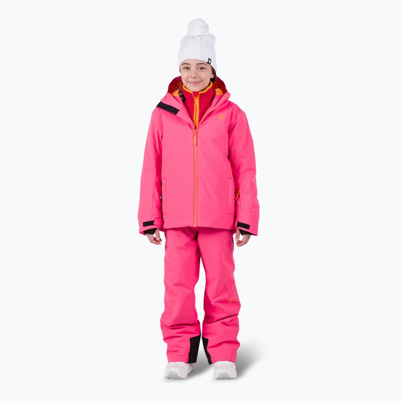 Skijacke Kinder Rossignol Jr Strawpile tea Rosa 2