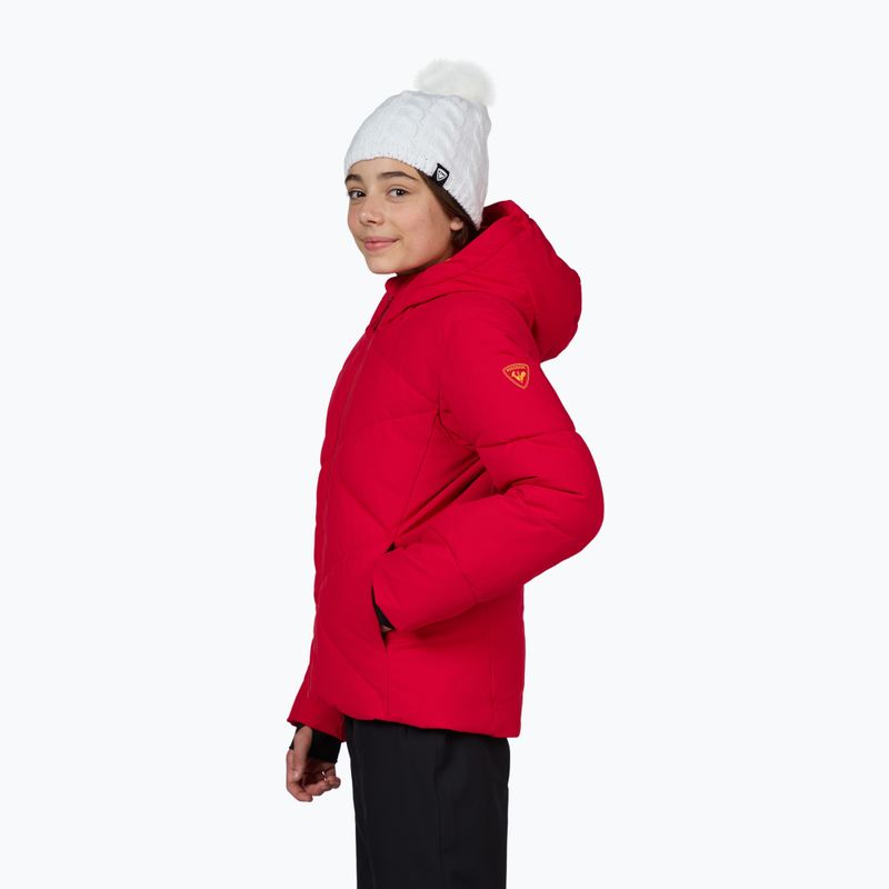 Mädchen-Skijacke Rossignol Girl Staci ruby red 4