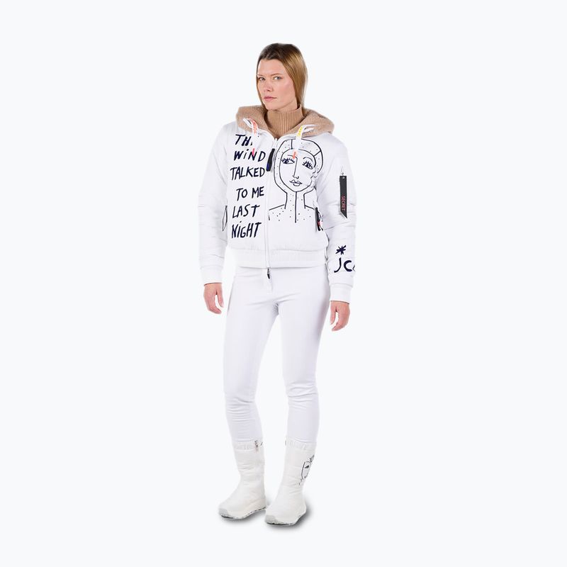 Skijacke Damen Rossignol Yety Fleecy Bomber white 2