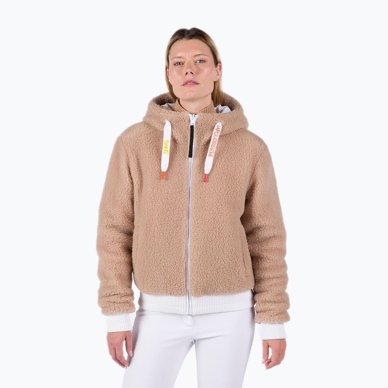 Skijacke Damen Rossignol Yety Fleecy Bomber white 3