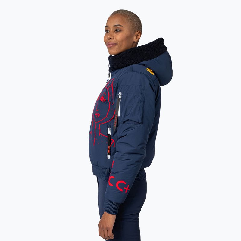 Skijacke Damen Rossignol Yety Fleecy Bomber cosmic blue 4