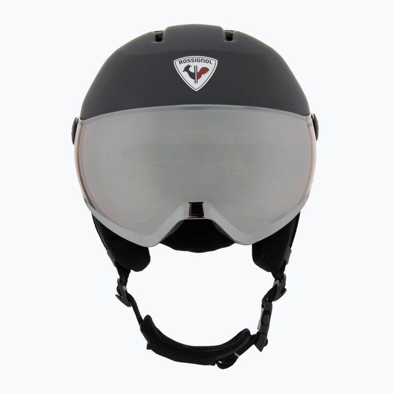 Skihelm Rossignol Fit Visor Impacts strato/orange silver 2