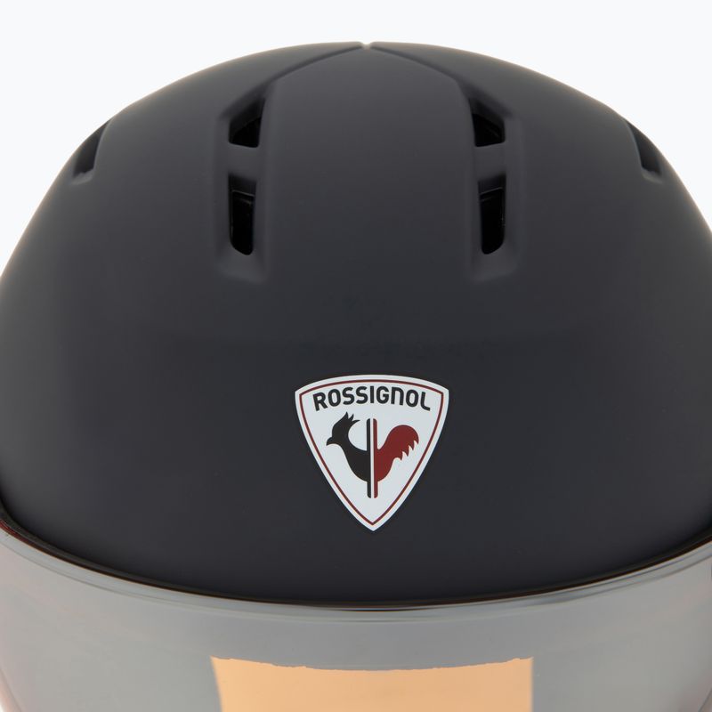 Skihelm Rossignol Fit Visor Impacts strato/orange silver 8