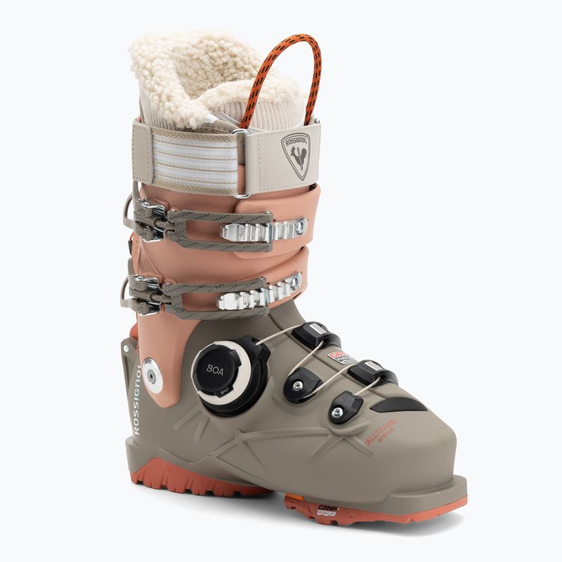 Damen-Skischuhe Rossignol Alltrack 90 BOA GW W khaki/peach