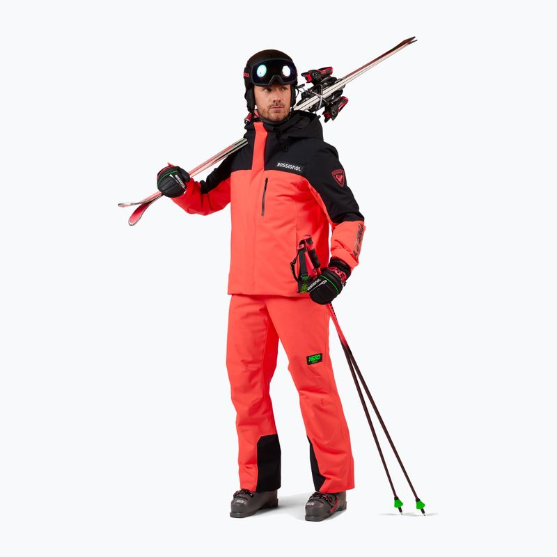 Herren-Skihose Rossignol Hero Insulated neon red 2