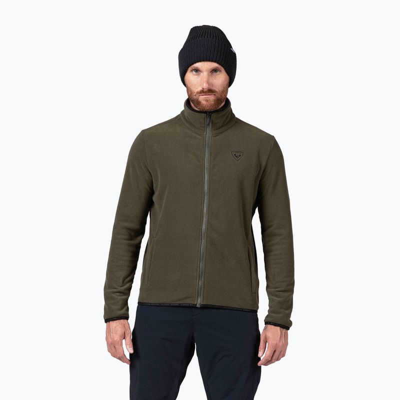 Herren-Fleecejacke Rossignol Strawpile Fleece Fz olive shadow