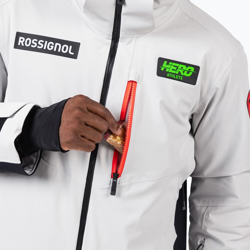 Herren-Skijacke Rossignol Hero Blakside Insulated soft grey 9