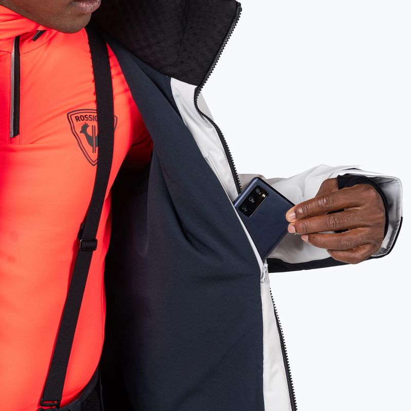 Herren-Skijacke Rossignol Hero Blakside Insulated soft grey 14