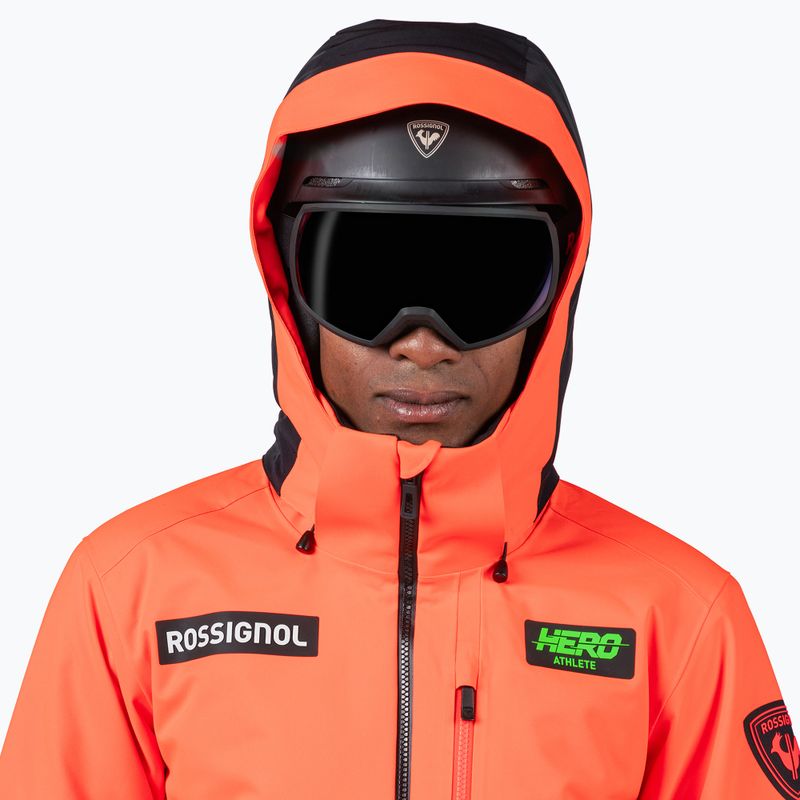 Herren-Skijacke Rossignol Hero Blakside Insulated neon red 7