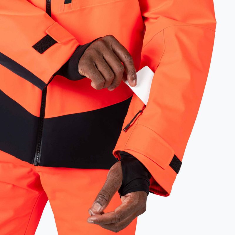 Herren-Skijacke Rossignol Hero Blakside Insulated neon red 9