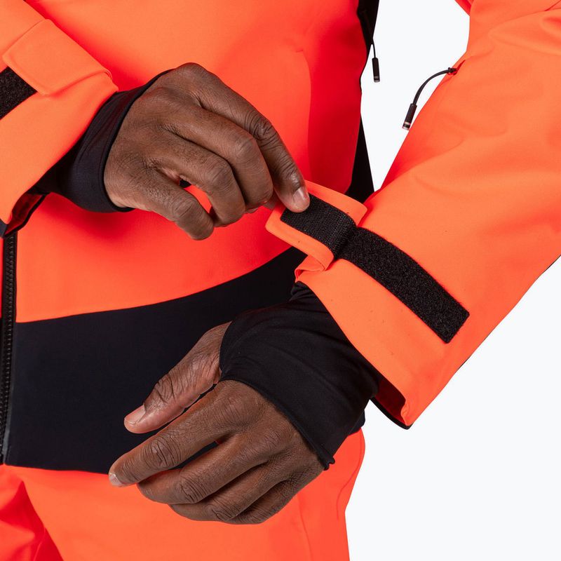 Herren-Skijacke Rossignol Hero Blakside Insulated neon red 10