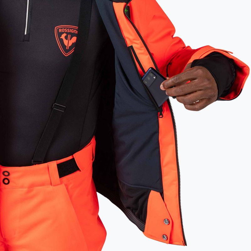 Herren-Skijacke Rossignol Hero Blakside Insulated neon red 14