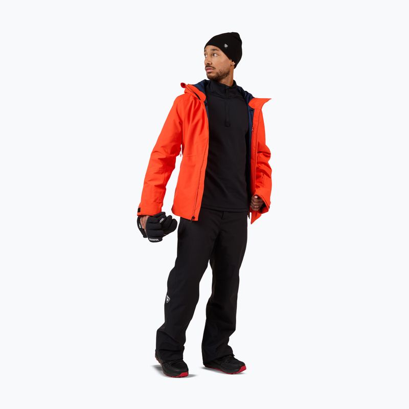 Herren-Skifleece Rossignol Mid Layer Stertch Half Zip black 2