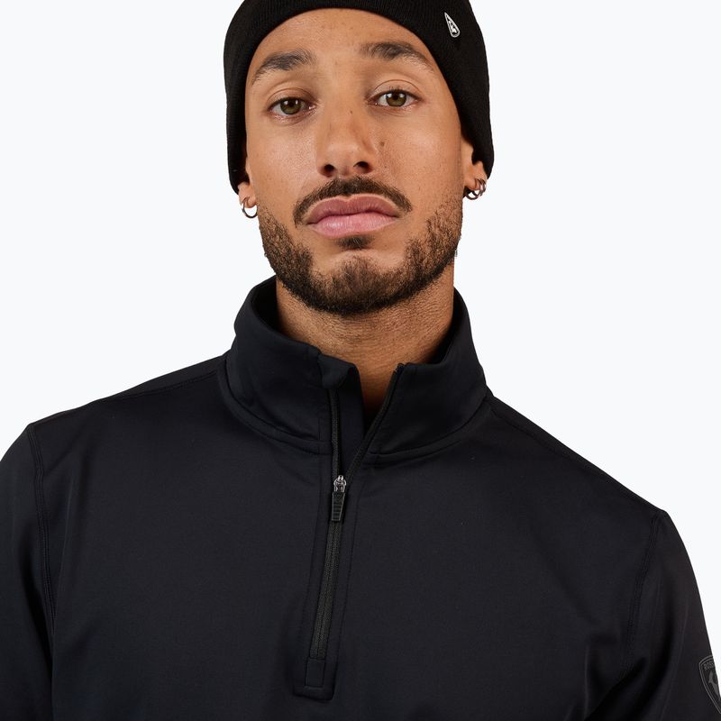 Herren-Skifleece Rossignol Mid Layer Stertch Half Zip black 5