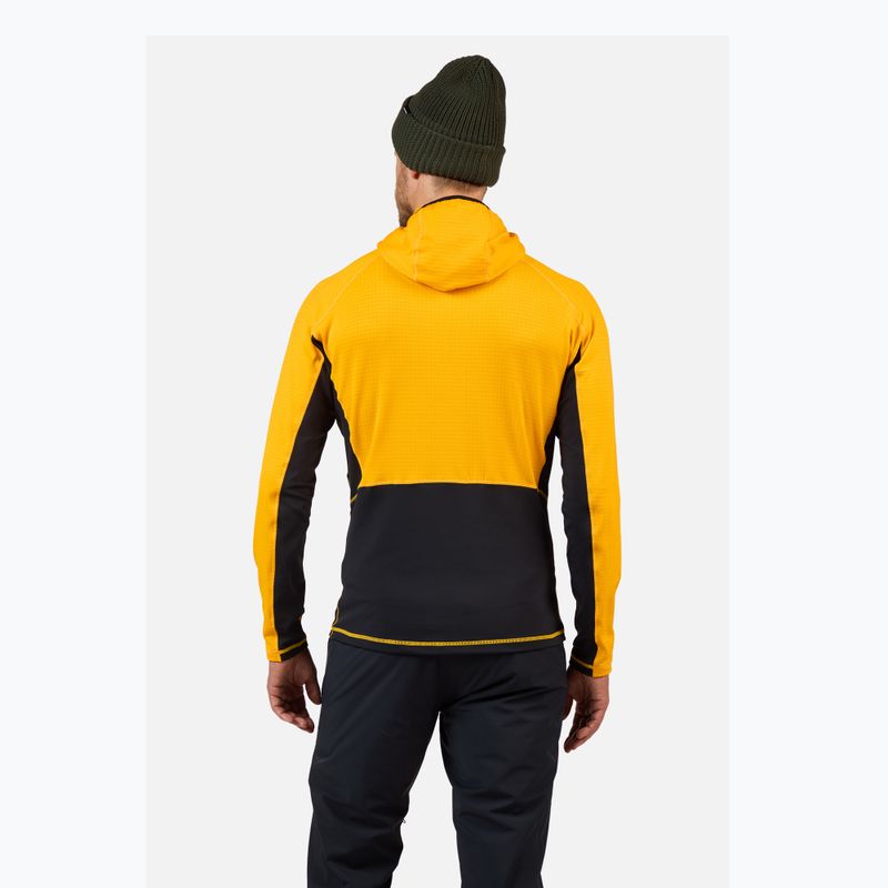 Herren-Hoodie Rossignol Blackside Mix Full Zip Hoodie Fleece saffron yellow 3
