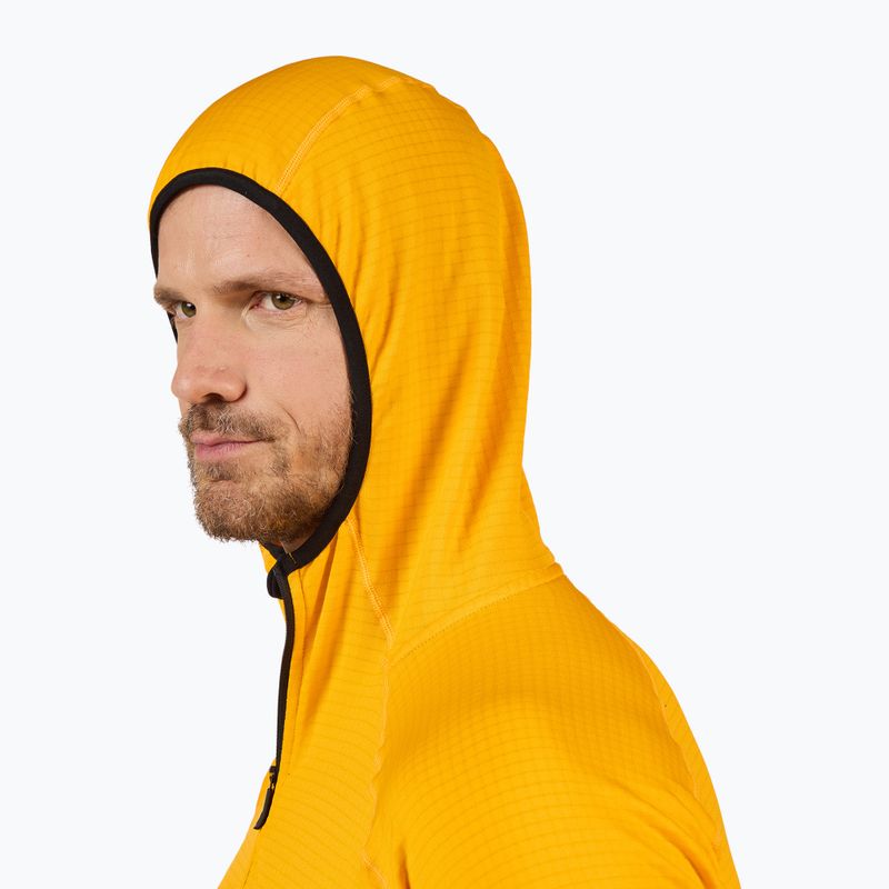 Herren-Hoodie Rossignol Blackside Mix Full Zip Hoodie Fleece saffron yellow 5