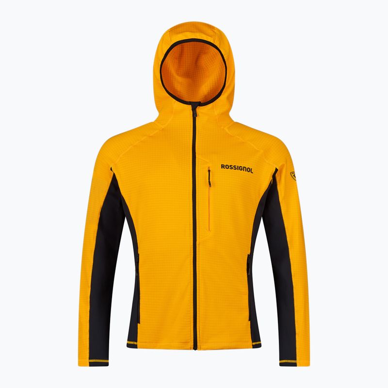 Herren-Hoodie Rossignol Blackside Mix Full Zip Hoodie Fleece saffron yellow 8
