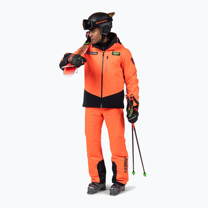 Herren-Skihose Rossignol Blackside Insulated neon red 2