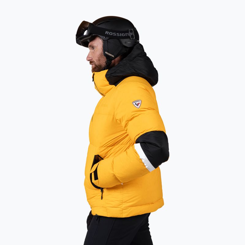 Herren-Skijacke Rossignol Daille Down saffron yellow 4
