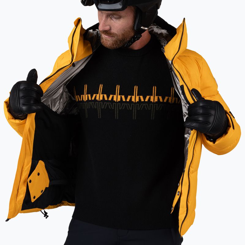 Herren-Skijacke Rossignol Daille Down saffron yellow 12