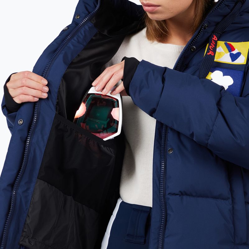 Damen-Skijacke Rossignol JCC Allsnow Down cosmic blue 12