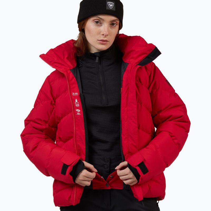 Damen-Skijacke Rossignol Wispile Ripstop Down ruby red 15