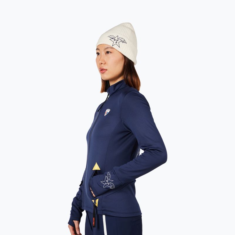 Damen-Ski-Sweatshirt Rossignol JCC Climi cosmic blue 4