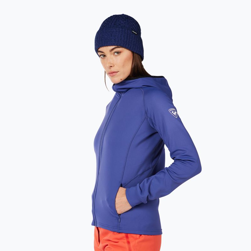 Damen-Midlayer Rossignol Mid Layer Thin Full Zip Future Blue 4