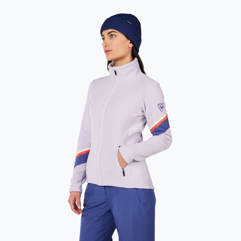 Damen-Fleecejacke Rossignol Strawpile Fleece Fz galactic lilac 4