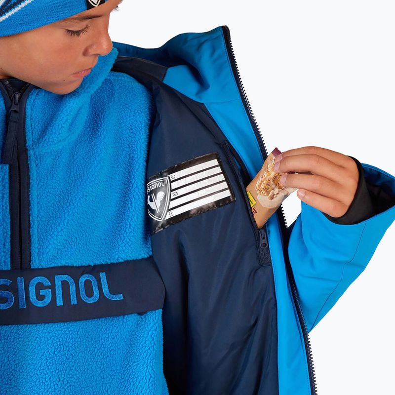 Kinder-Skijacke Rossignol Strawpile Jr blazing blue 8